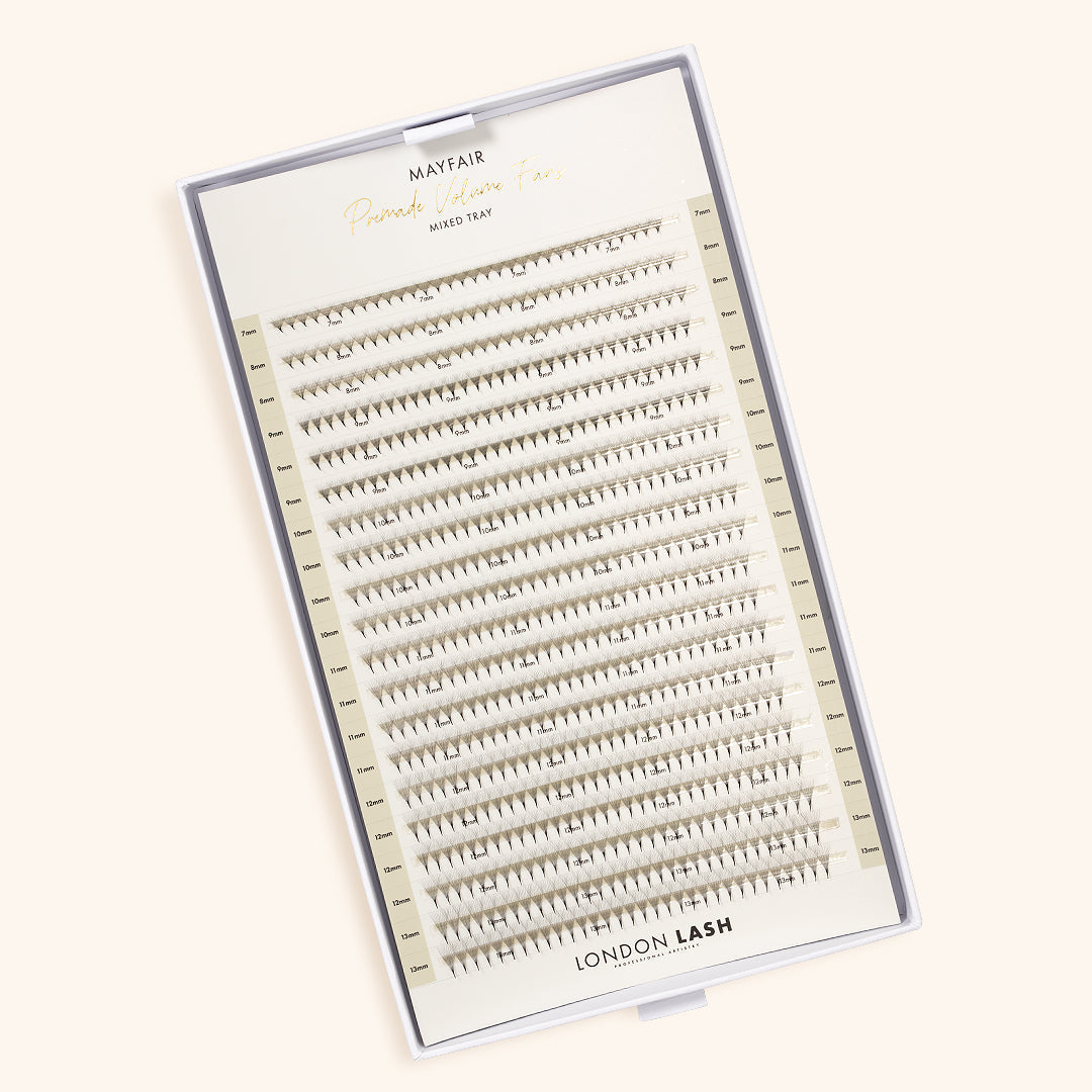 Narrow Premade/Promade Fans 12D 0.03 640 fans - Mixed Lengths