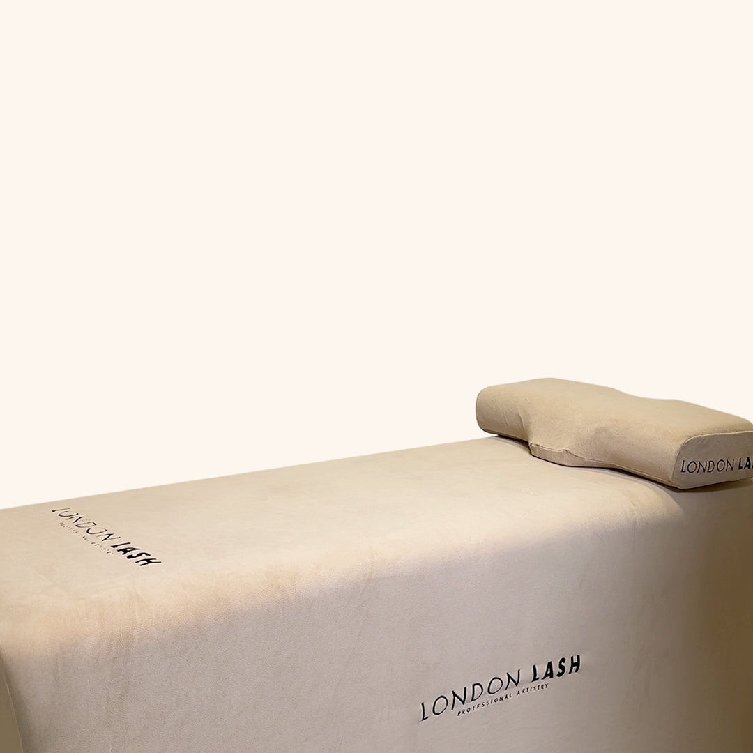 Copriletto e federa in pile Teddy beige