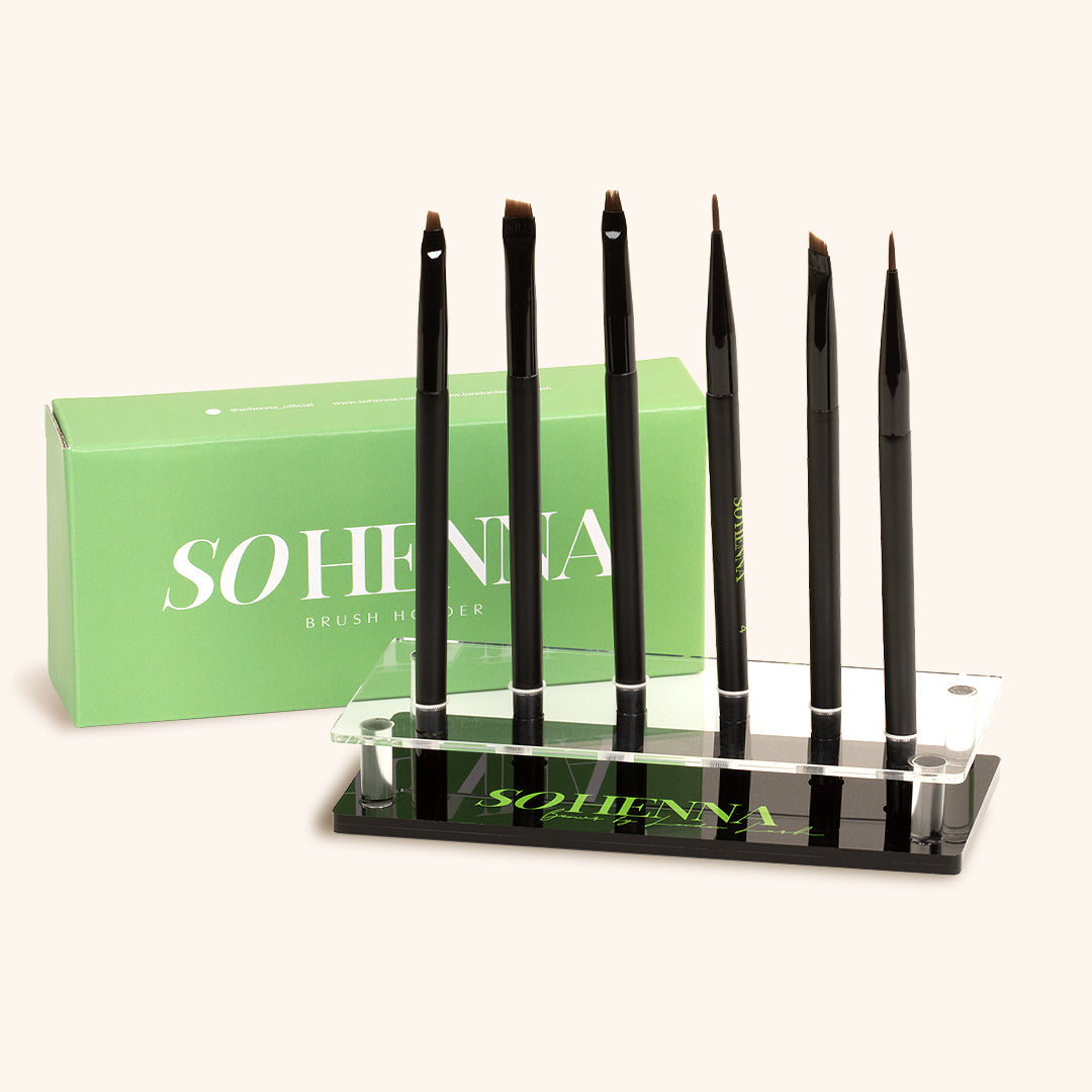 Quindi portaspazzole per henné