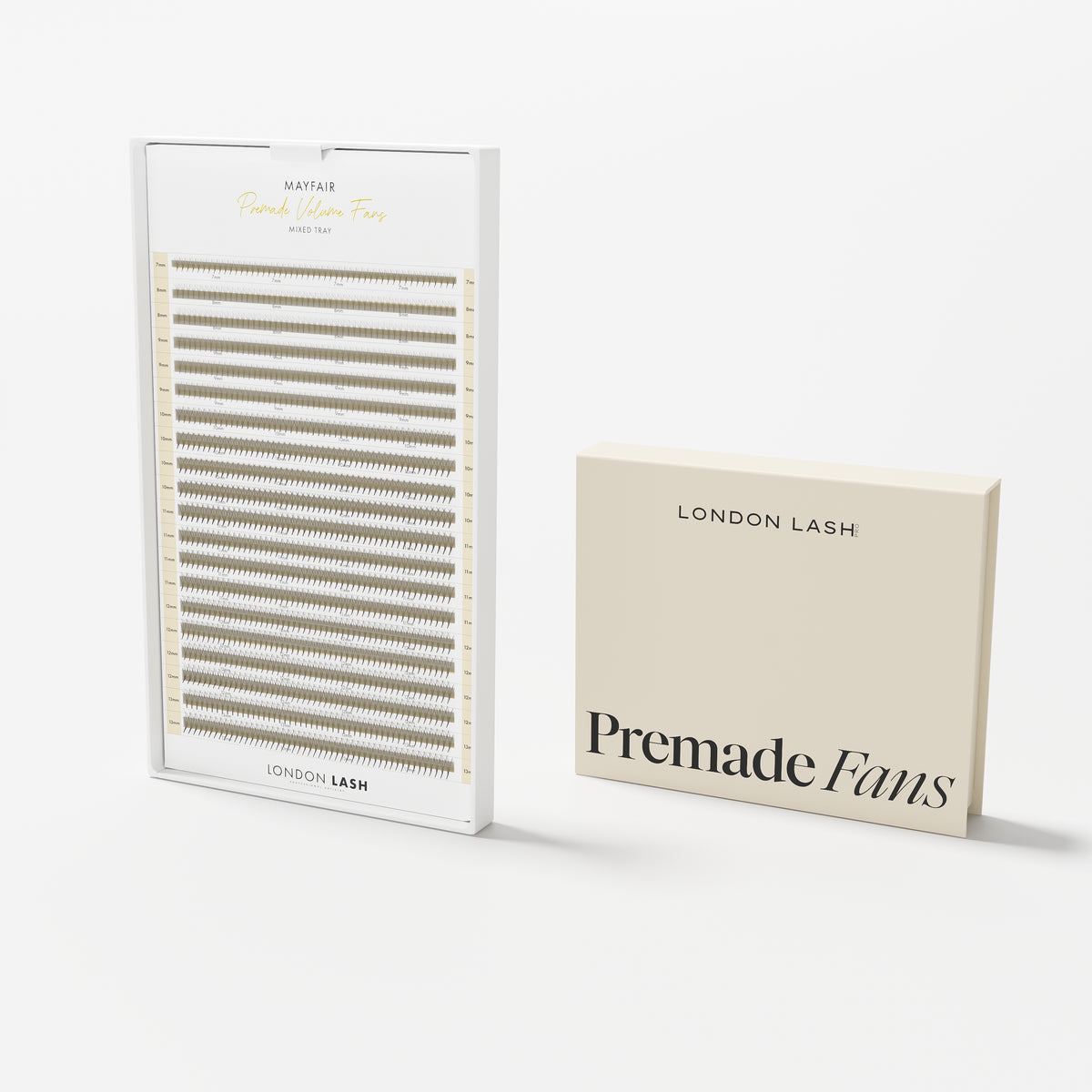 Narrow Premade/Promade Fans 16D 0.03 500 fans - Mixed Lengths
