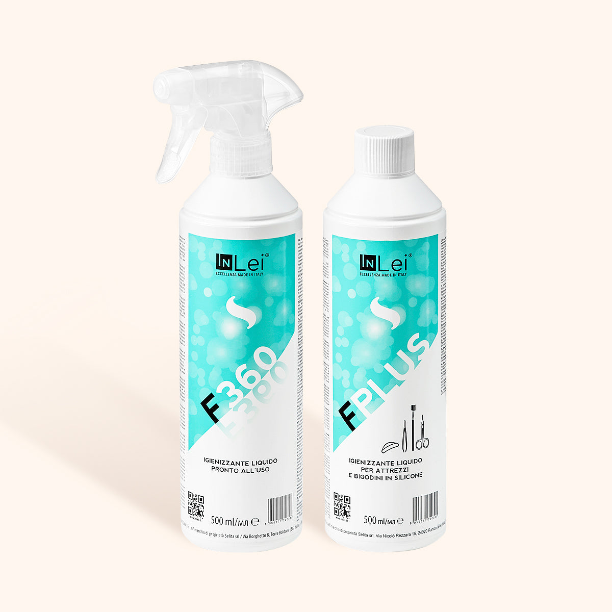 Pacchetto di disinfezione InLei® - F Plus Liquido & Spray disinfettante F360 - RISPARMIA IL 25%