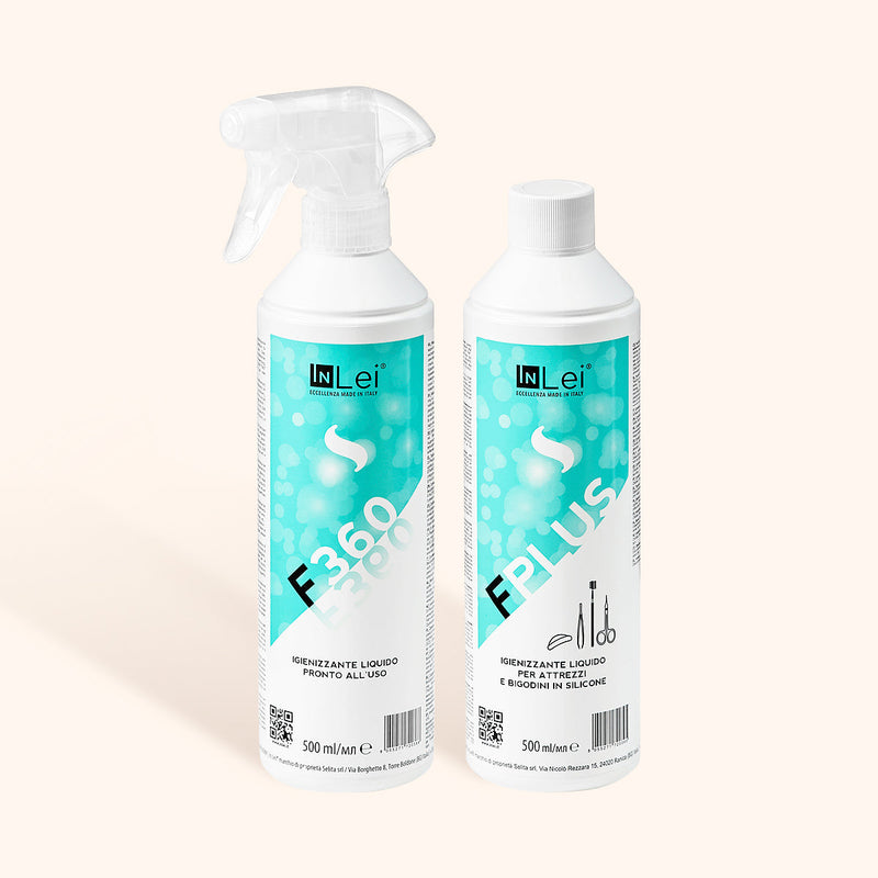 Pacchetto di disinfezione InLei® - F Plus Liquido & Spray disinfettante F360 - RISPARMIA IL 25%