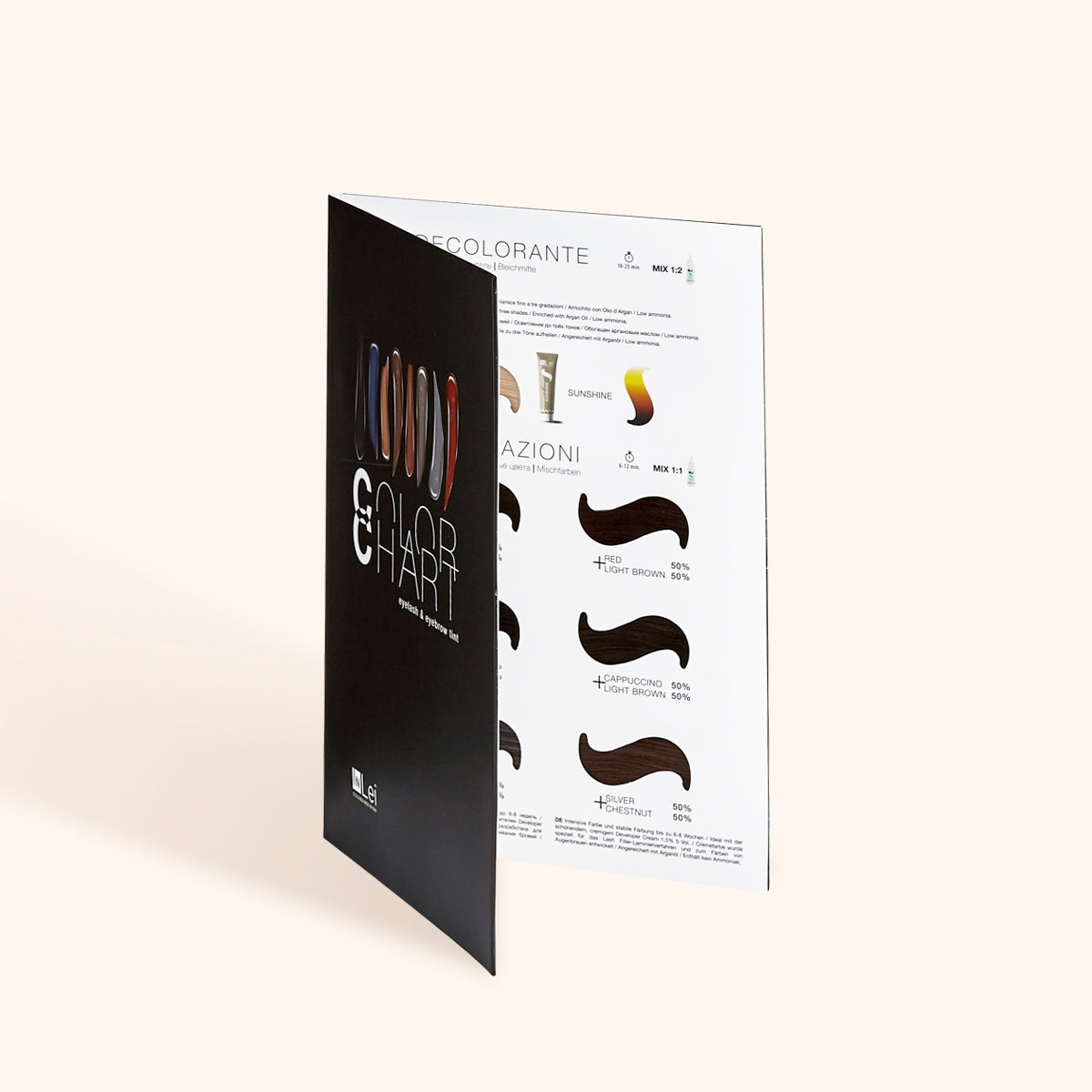 Ciglia InLei® & Tabella dei colori delle tinte per sopracciglia